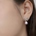 Waterdrop Bow Zirconia Party Stud Earring 40200503