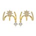 Geometric Layers Star Zirconia Stud Earring 40200504