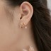 Geometric Layers Star Zirconia Stud Earring 40200504