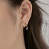 Geometric Layers Star Zirconia Stud Earring 40200504