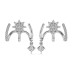 Geometric Layers Star Zirconia Stud Earring 40200504