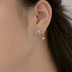 Geometric Layers Star Zirconia Stud Earring 40200504