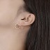 U Shape Zirconia Geometric Stud Earring 40200508