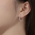 U Shape Zirconia Geometric Stud Earring 40200508