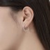 U Shape Zirconia Geometric Stud Earring 40200508