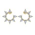 Waterdrop Zirconia Flower Stud Earring 40200511