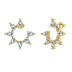 Waterdrop Zirconia Flower Stud Earring 40200511