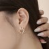 Waterdrop Zirconia Flower Stud Earring 40200511