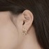 Waterdrop Zirconia Flower Stud Earring 40200511