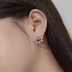 Waterdrop Zirconia Flower Stud Earring 40200511