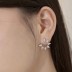 Waterdrop Zirconia Flower Stud Earring 40200511