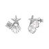 Shell Starfish Zirconia Stud Earring 40200514