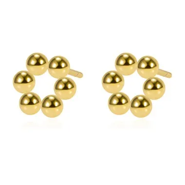 Mini Round Beads Stud Earring 40400038
