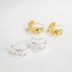 Geometric Wave Curve Stud Earring 40400039