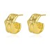 Geometric Folds Stud Earring 40400043