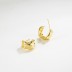 Geometric Folds Stud Earring 40400043