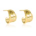 Vintage Wide Engraved Stud Earring 40400044