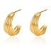 Geometric Arc Stud Earring 40400047