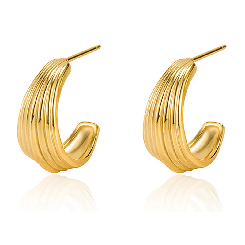 Geometric Arc Stud Earring 40400047