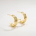 Geometric Arc Stud Earring 40400047