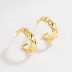 Geometric Edges Stud Earring 40400049