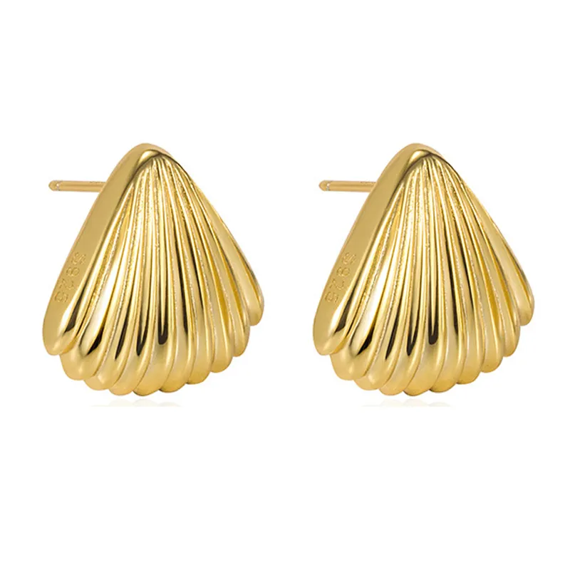 Geometric Shells Stud Earring 40400050