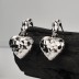 Unique Scale Love Heart Stud Earring 40400052