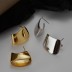 Unique Wide Sheet Stud Earring 40400053