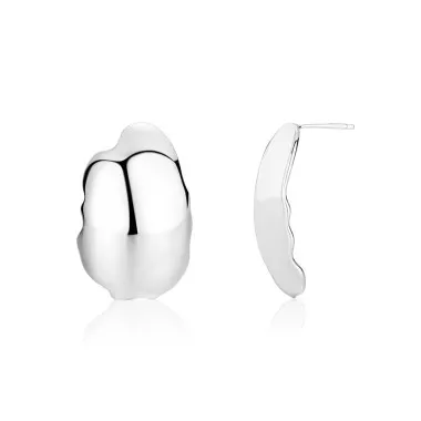 Unique Geometric Curve Stud Earring 40400054