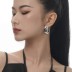 Unique Geometric Curve Stud Earring 40400054