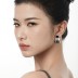 Geometric 3 Tones Layers Stud Earring 40400056