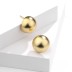 Vintage Dull Polish Semisphere Stud Earring 40400065