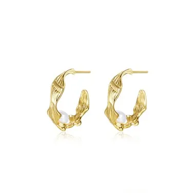 Fashion Flower Leaves Stud Earring 40400071