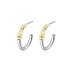 Two Tones Minimalist C Shape Stud Earring 40400074