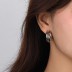 Three Rows Round Shape Stud Earring 40400075