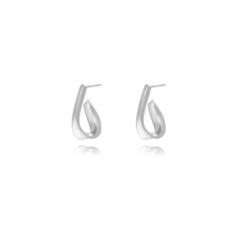 Irregular Wave Shape Stud Earring 40400077