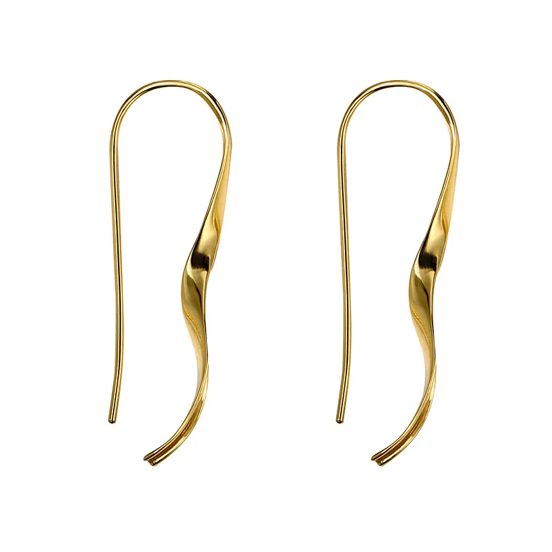 Irregular Curve Lines Stud Earring 40400079