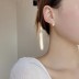 Minimalist Baroque Pearl Stud Earring 40500007