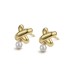 X Letter Pearl Stud Earring 40500011