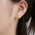 X Letter Pearl Stud Earring 40500011