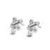 X Letter Pearl Stud Earring 40500011