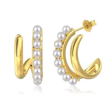 Geometric Pearls Stud Earring 40500012