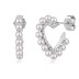 Love Heart Pearls Stud Earring 40500014