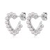 Love Heart Pearls Stud Earring 40500014