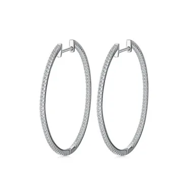 Luxury Full Zirconia Hoop Earring 60200116