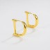 Fashion Letter D Hoop Earring 60200118