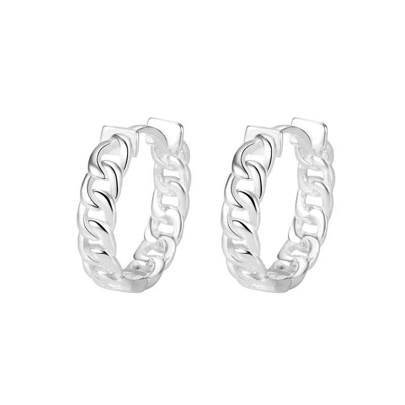 Hollow Link Chain Hoop Earring 60200121