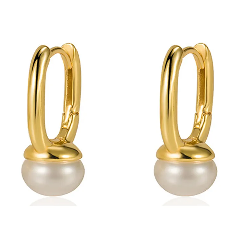 Elegant Pearl Hoop Earring 60200123