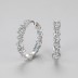 Irregular Zirconia Hoop Earring 60200125