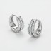 Shiny Rows Zirconia Hoop Earring 60200127